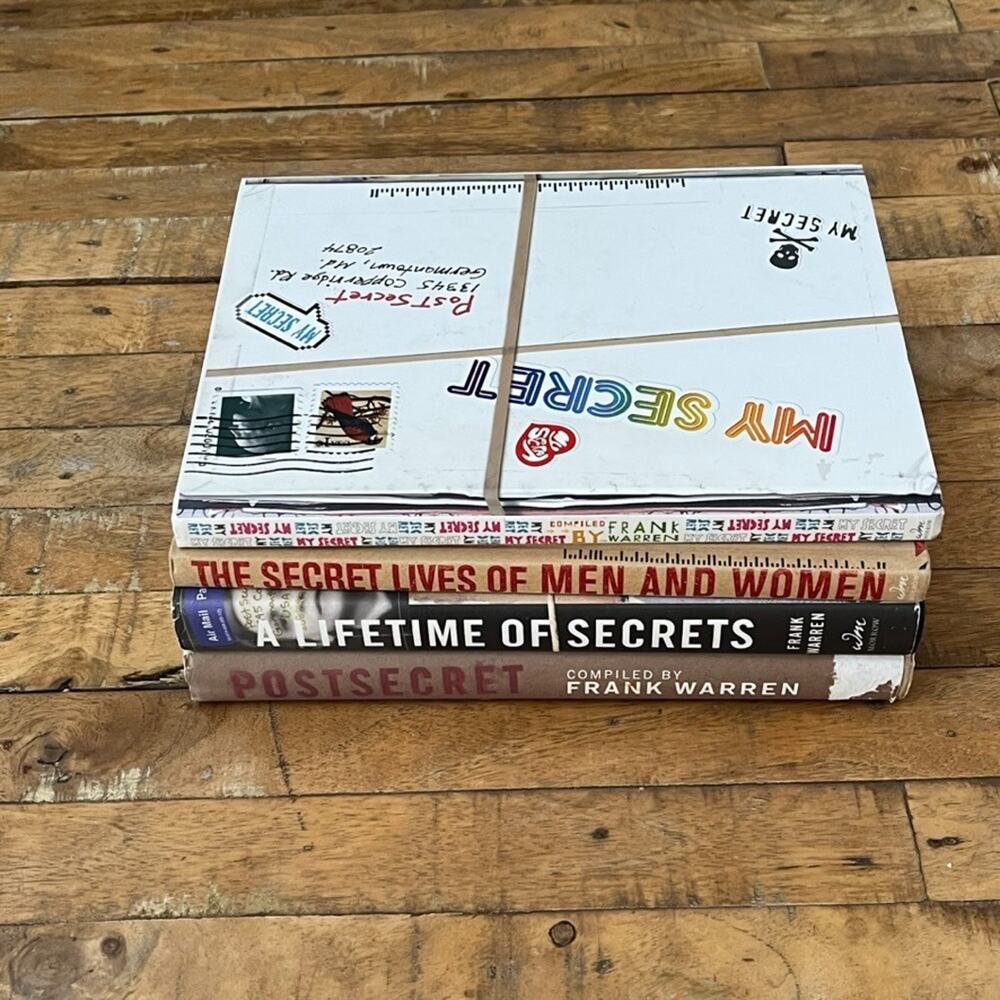 Lot of 4 Frank Warren Hardcover Books Post 2004 2006